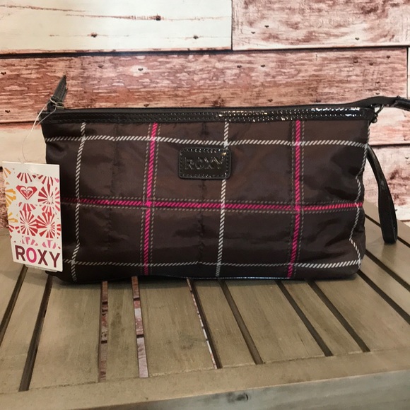 Roxy Handbags - ROXY NWT Cupid Wristlet Clutch Brown & Pink